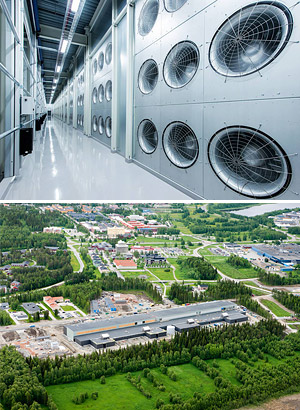 Velké chladící zařízení v moderních komplexech