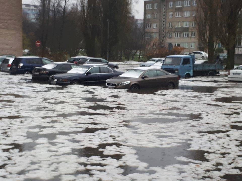záplavy Litva