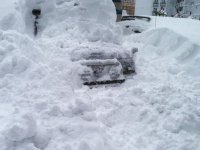 přívaly sněhu v Sakhalinu