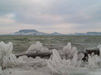 zima na Balatonu