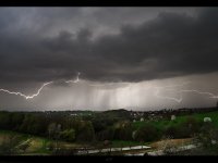 Bouřka nad Rakouskem, 16.4.2018