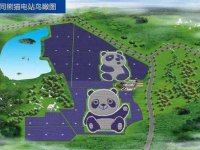 Solární elektrárna ve tvaru pandy byla otevřena v Číně