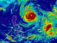 Tajfun Trami se blíží k Tchaj-wanu 