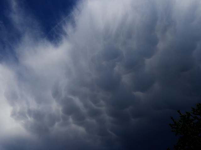 Oblaka mammatus na nebi