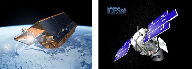 Satelit měřící zalednění polárních oblastí