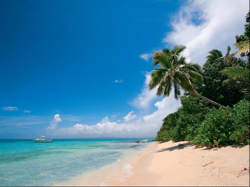 Krásné pláže a moře v oblasti Karibiku