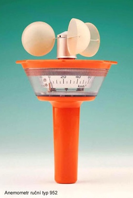 Ruční anemometr typ 952 na měření rychlosti větru