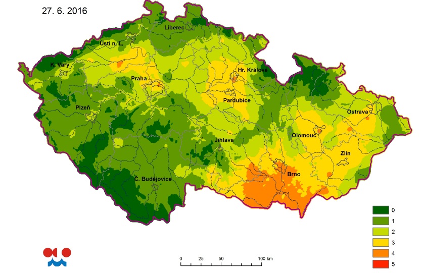 Nejohroženější suchem jsou oblasti nížin