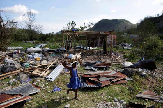 Haldy odpadů na Haiti