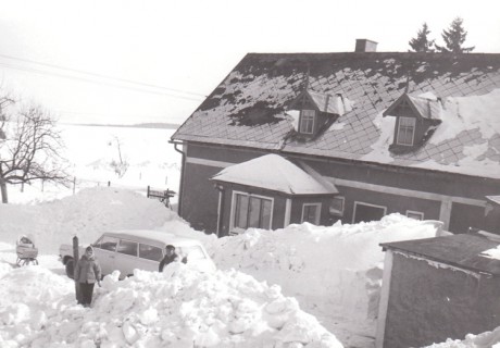 sněhová nadílka v březnu 1970