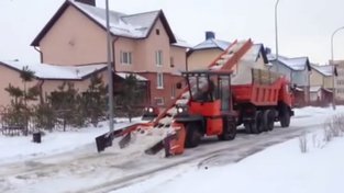 Odklízení sněhu v Rusku