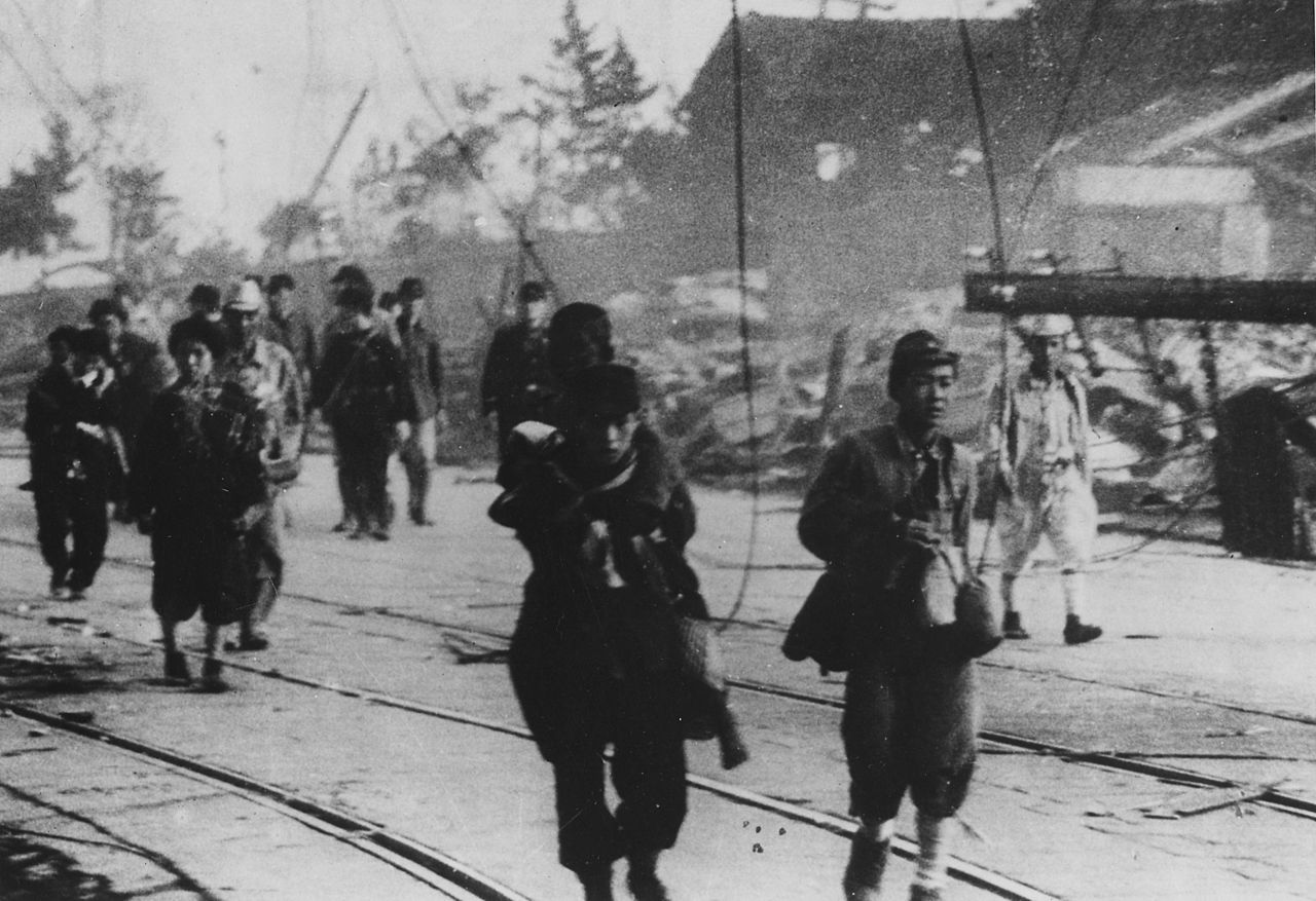 Po výbuchu atomové bomby v Nagasaki