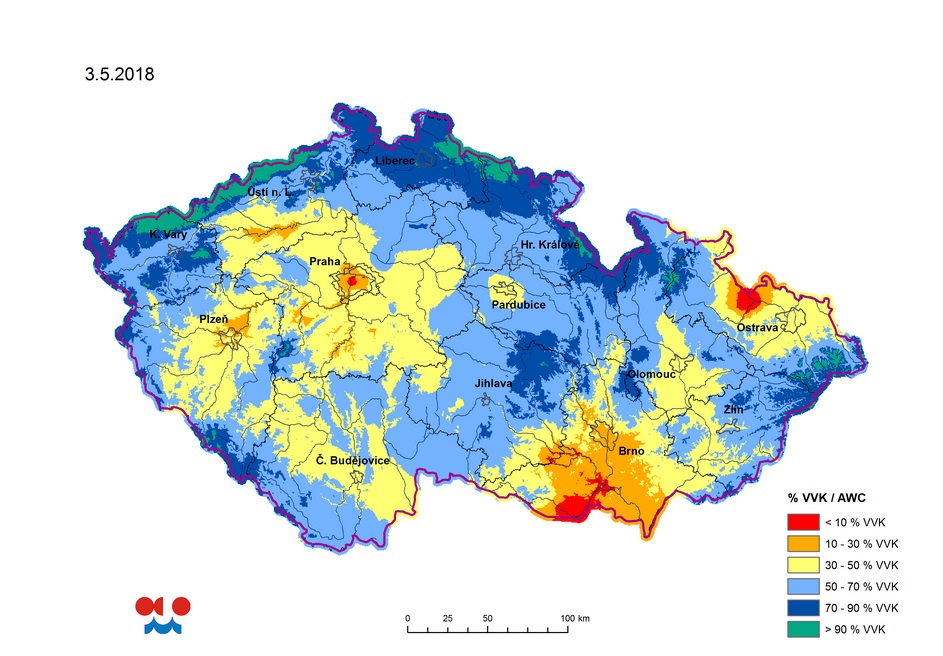 Nedostatek vody trápí zejména jižní Moravu