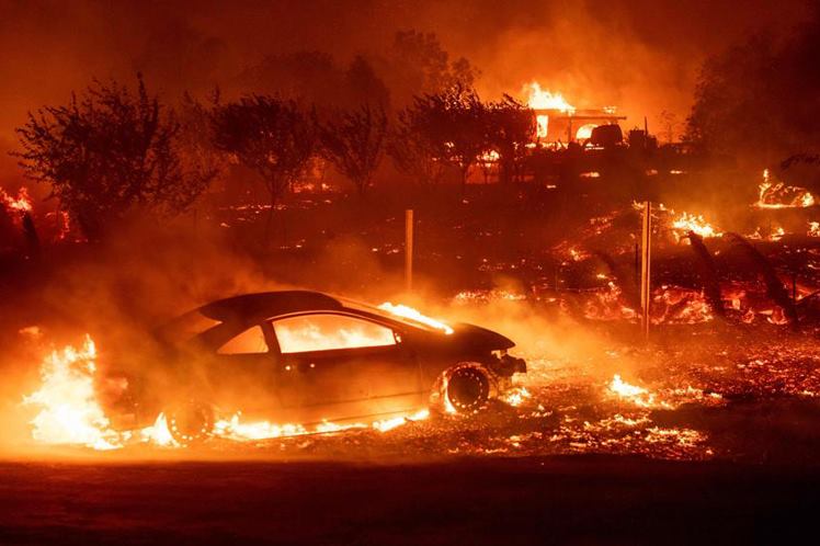 Oheň v Kalifornii