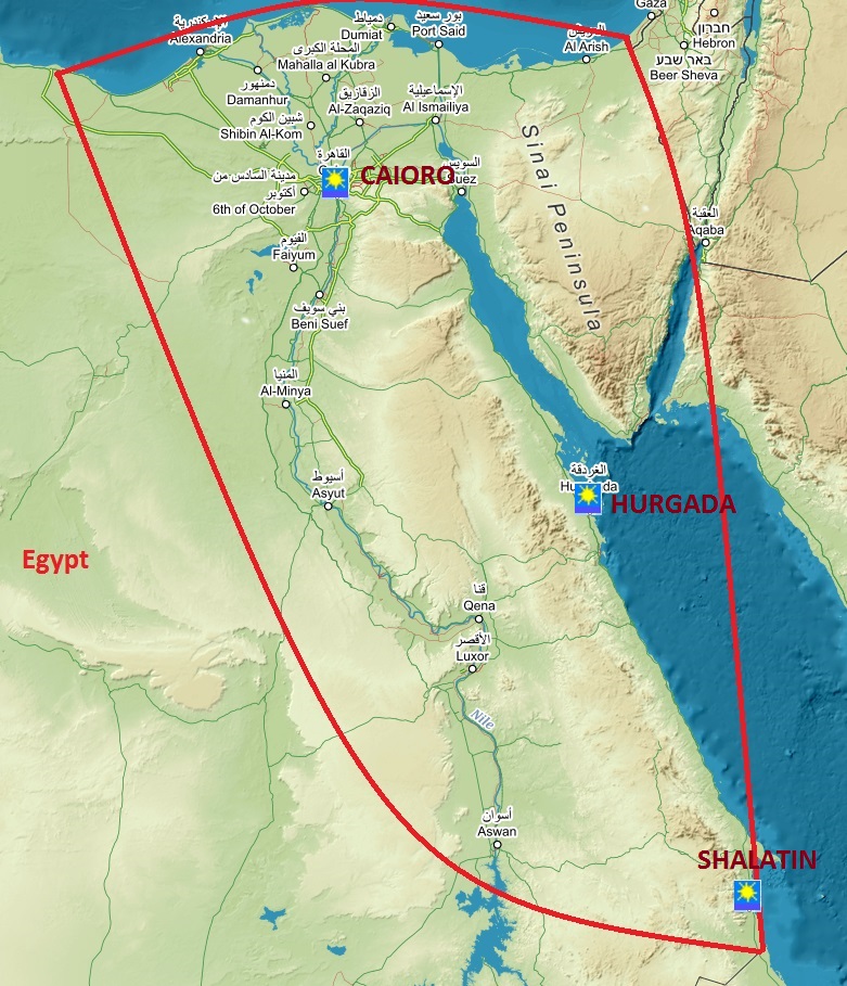 Egypt mapa