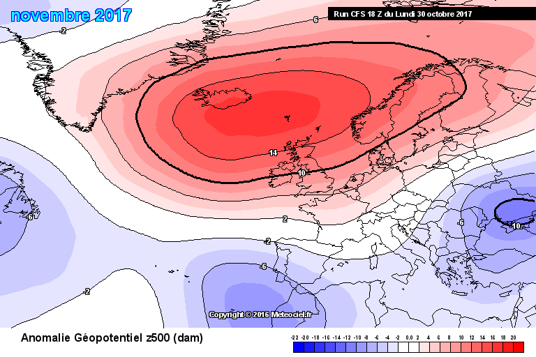 synoptická situace nad evropou 30.10.2017