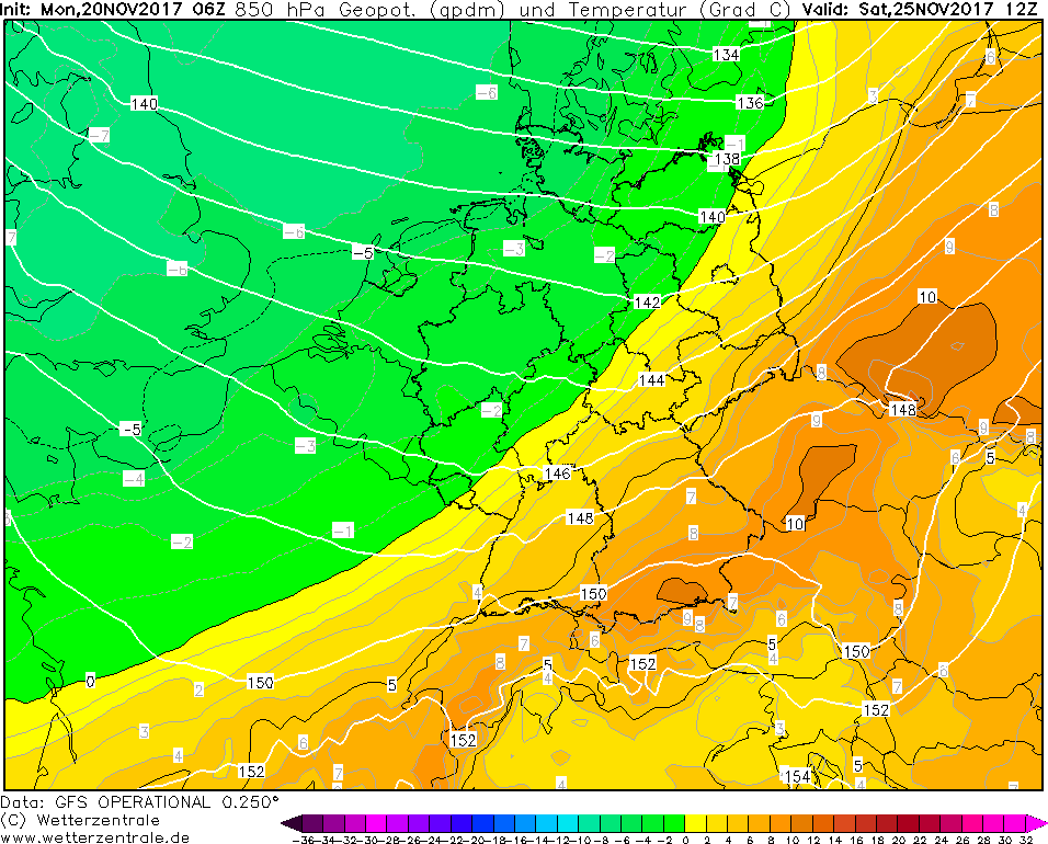 Synoptická situace nad středí evropou